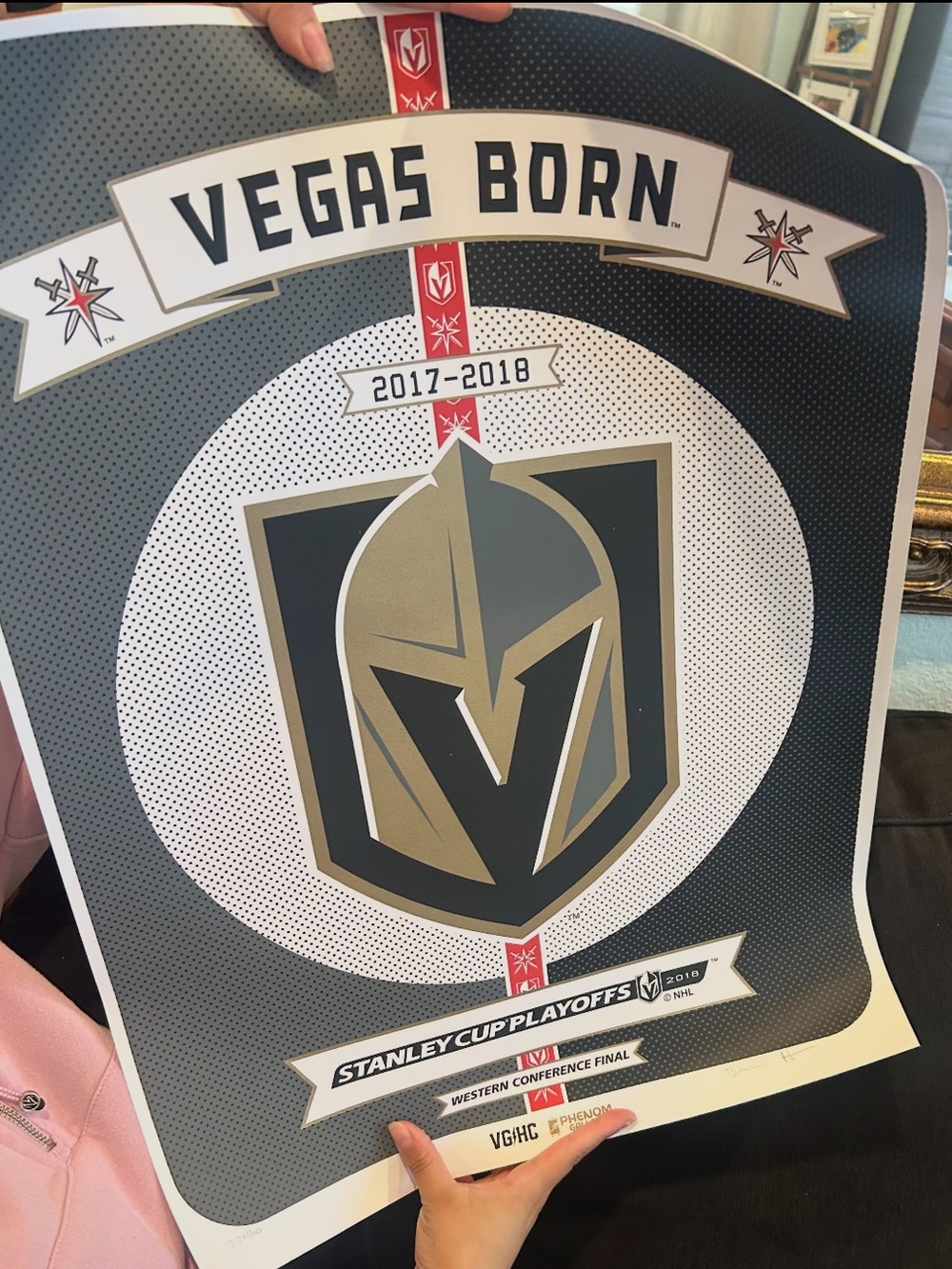VGK Inaugural Poster Season 1 Playoffs Vegas Born Home Art Poster 278/300